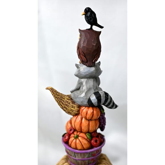 Jim Shore Thankful Hearts & Harvest Blessings Stacked Figurine 4047828 - Picture 7 of 10